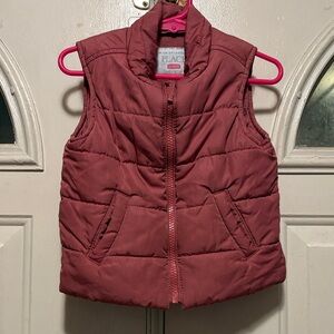 The Children's Place Burgundy Puffer Vest